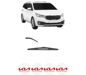 Stergator lamela spate KIA CARNIVAL IV (KA4) din 2021, pentru luneta auto, Valeo Silencio, din cauciuc siliconat rezistent, 4 Stickere Auto KIA v16150