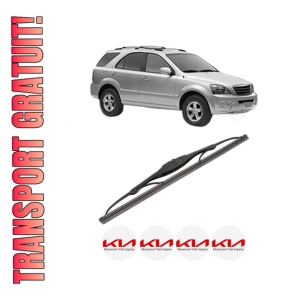 Stergator lamela spate KIA SORENTO I (JC) din 2002 - 2011, pentru luneta auto, Valeo Silencio, din cauciuc siliconat rezistent, 4 Stickere Auto KIA