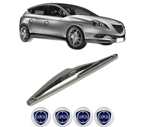 Stergator lamela spate LANCIA DELTA III (844_) din 2008 - 2014, pentru luneta auto, Bosch Twin, din cauciuc siliconat rezistent, 4 Stickere Auto LANCIA v27320