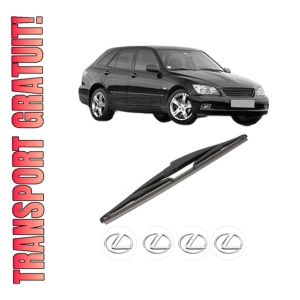Stergator lamela spate LEXUS IS SportCross (_E1_) din 2001 - 2005, pentru luneta auto, Valeo Silencio, din cauciuc siliconat rezistent, 4 Stickere Auto LEXUS