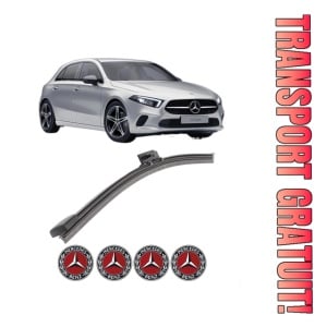Stergator lamela spate MERCEDES-BENZ A-CLASS (W177) din 2018 - 2019, pentru luneta auto, Bosch Aerotwin, din cauciuc siliconat rezistent, 4 Stickere Auto MERCEDES-BENZ