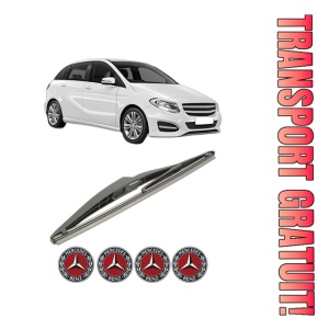 Stergator lamela spate MERCEDES-BENZ B-CLASS Sports Tourer (W246, W242) din 2011 - 2018, pentru luneta auto, Bosch Twin, din cauciuc siliconat rezistent, 4 Stickere Auto MERCEDES-BENZ