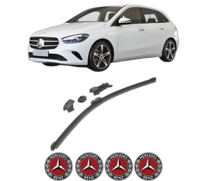 Stergator lamela spate MERCEDES-BENZ B-CLASS Sports Tourer (W247) din 2018 - 2021, pentru luneta auto, Valeo HydroConnect, din cauciuc siliconat rezistent, 4 Stickere Auto MERCEDES-BENZ v17050