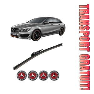 Stergator lamela spate MERCEDES-BENZ CLA Shooting Brake (X117) din 2015 - 2019, pentru luneta auto, Bosch Aerotwin, din cauciuc siliconat rezistent, 4 Stickere Auto MERCEDES-BENZ