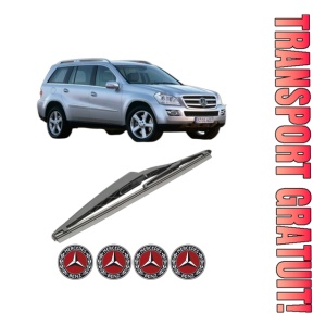Stergator lamela spate MERCEDES-BENZ GL-CLASS (X164) din 2006 - 2012, pentru luneta auto, Bosch Twin, din cauciuc siliconat rezistent, 4 Stickere Auto MERCEDES-BENZ