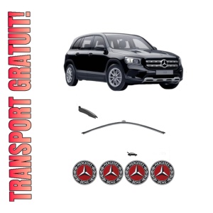 Stergator lamela spate MERCEDES-BENZ GLB (X247) din 2019 - 2023, pentru luneta auto, Valeo Silencio, din cauciuc siliconat rezistent, 4 Stickere Auto MERCEDES-BENZ
