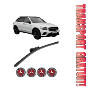 Stergator lamela spate MERCEDES-BENZ GLC (X253) din 2015 - 2022, pentru luneta auto, Bosch Aerotwin, din cauciuc siliconat rezistent, 4 Stickere Auto MERCEDES-BENZ
