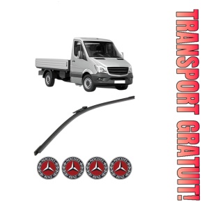 Stergator lamela spate MERCEDES-BENZ SPRINTER 3-t Platform/Chassis (B906) din 2006 - 2018, pentru luneta auto, Bosch Aerotwin, din cauciuc siliconat rezistent, 4 Stickere Auto MERCEDES-BENZ