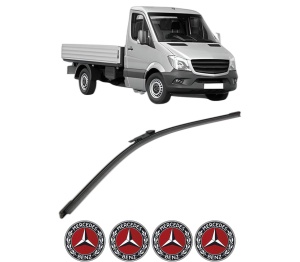 Stergator lamela spate MERCEDES-BENZ SPRINTER 3-t Platform/Chassis (B906) din 2006 - 2018, pentru luneta auto, Bosch Aerotwin, din cauciuc siliconat rezistent, 4 Stickere Auto MERCEDES-BENZ v26955