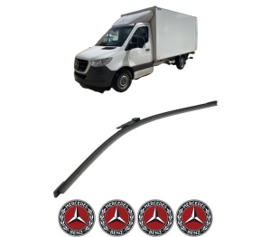 Stergator lamela spate MERCEDES-BENZ SPRINTER 5-t Platform/Chassis (B907) din 2018 - 2021, pentru luneta auto, Bosch Aerotwin, din cauciuc siliconat rezistent, 4 Stickere Auto MERCEDES-BENZ v26895