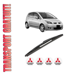 Stergator lamela spate MITSUBISHI COLT VI (Z3_A, Z2_A) din 2004 - 2012, pentru luneta auto, Valeo Silencio, din cauciuc siliconat rezistent, 4 Stickere Auto MITSUBISHI - Img 1