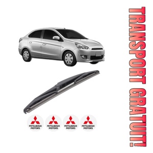 Stergator lamela spate MITSUBISHI MIRAGE VI Saloon (A1_A) din 2013, pentru luneta auto, Bosch Twin, din cauciuc siliconat rezistent, 4 Stickere Auto MITSUBISHI