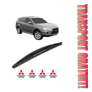Stergator lamela spate MITSUBISHI OUTLANDER II Van (CW_W) din 2006 - 2012, pentru luneta auto, Bosch Twin, din cauciuc siliconat rezistent, 4 Stickere Auto MITSUBISHI