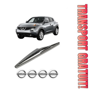 Stergator lamela spate NISSAN JUKE Van (F15) din 2010 - 2019, pentru luneta auto, Bosch Twin, din cauciuc siliconat rezistent, 4 Stickere Auto NISSAN