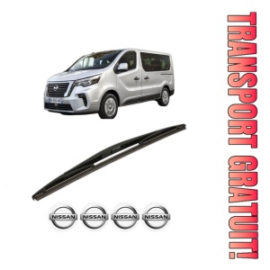 Stergator lamela spate NISSAN PRIMASTAR Bus (X82) din 2021, pentru luneta auto, Bosch Twin, din cauciuc siliconat rezistent, 4 Stickere Auto NISSAN