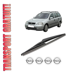 Stergator lamela spate OPEL ASTRA H Estate Van (L70) din 2004 - 2014, pentru luneta auto, Valeo Silencio, din cauciuc siliconat rezistent, 4 Stickere Auto OPEL