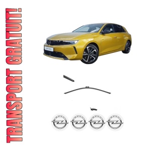 Stergator lamela spate OPEL ASTRA L (OV5) din 2021, pentru luneta auto, Valeo Silencio, din cauciuc siliconat rezistent, 4 Stickere Auto OPEL