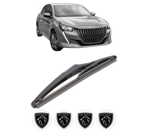 Stergator lamela spate PEUGEOT 208 II (UB_, UP_, UW_, UJ_) din 2019, pentru luneta auto, Bosch Twin, din cauciuc siliconat rezistent, 4 Stickere Auto PEUGEOT v33060