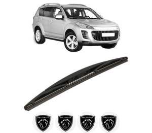 Stergator lamela spate PEUGEOT 4007 (VU_, VV_) din 2007 - 2013, pentru luneta auto, Bosch Twin, din cauciuc siliconat rezistent, 4 Stickere Auto PEUGEOT v25450