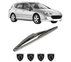 Stergator lamela spate PEUGEOT 407 SW (6E_, 6D_) din 2004 - 2010, pentru luneta auto, Bosch Twin, din cauciuc siliconat rezistent, 4 Stickere Auto PEUGEOT v27255
