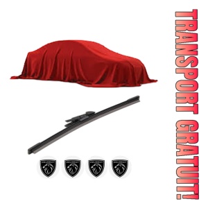 Stergator lamela spate PEUGEOT 5008 III (KA_, KB_, KC_) din 2024, pentru luneta auto, Bosch Aerotwin, din cauciuc siliconat rezistent, 4 Stickere Auto PEUGEOT