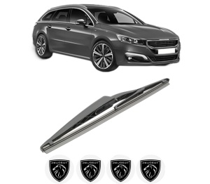Stergator lamela spate PEUGEOT 508 SW I (8E_) din 2010 - 2018, pentru luneta auto, Bosch Twin, din cauciuc siliconat rezistent, 4 Stickere Auto PEUGEOT v28493