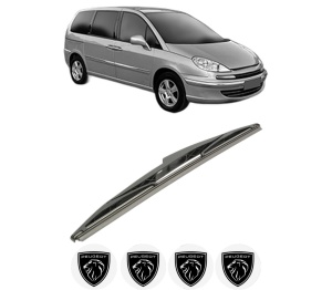 Stergator lamela spate PEUGEOT 807 Van (EB_) din 2004 - 2006, pentru luneta auto, Bosch Twin, din cauciuc siliconat rezistent, 4 Stickere Auto PEUGEOT v27949