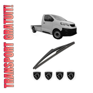 Stergator lamela spate PEUGEOT EXPERT Platform/Chassis (V_) din 2016 - 2023, pentru luneta auto, Valeo Silencio, din cauciuc siliconat rezistent, 4 Stickere Auto PEUGEOT