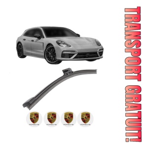 Stergator lamela spate PORSCHE PANAMERA Sport Turismo (971) din 2017 - 2023, pentru luneta auto, Bosch Aerotwin, din cauciuc siliconat rezistent, 4 Stickere Auto PORSCHE