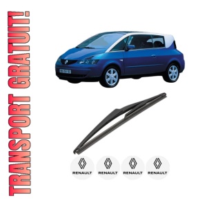 Stergator lamela spate RENAULT AVANTIME (DE0_) din 2001 - 2003, pentru luneta auto, Valeo Silencio, din cauciuc siliconat rezistent, 4 Stickere Auto RENAULT