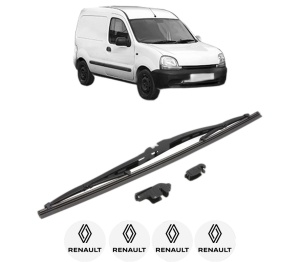 Stergator lamela spate RENAULT KANGOO Express (FC0/1_) din 1997 - 2008, pentru luneta auto, Valeo Silencio, din cauciuc siliconat rezistent, 4 Stickere Auto RENAULT v20650