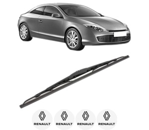 Stergator lamela spate RENAULT LAGUNA Coupe (DT0/1) din 2008 - 2015, pentru luneta auto, Valeo Silencio, din cauciuc siliconat rezistent, 4 Stickere Auto RENAULT v21310