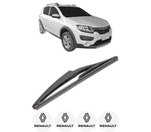 Stergator lamela spate RENAULT SANDERO/STEPWAY II (B8_) din 2013, pentru luneta auto, Valeo Silencio, din cauciuc siliconat rezistent, 4 Stickere Auto RENAULT v21430
