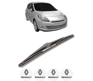 Stergator lamela spate RENAULT SCENIC III VAN (JZ0/1_) din 2009 - 2016, pentru luneta auto, Bosch Twin, din cauciuc siliconat rezistent, 4 Stickere Auto RENAULT v26170