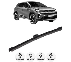 Stergator lamela spate RENAULT SYMBIOZ din 2024, pentru luneta auto, Valeo Silencio, din cauciuc siliconat rezistent, 4 Stickere Auto RENAULT v15790