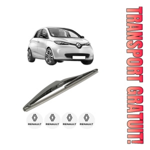 Stergator lamela spate RENAULT ZOE (BFM_) din 2012, pentru luneta auto, Bosch Twin, din cauciuc siliconat rezistent, 4 Stickere Auto RENAULT
