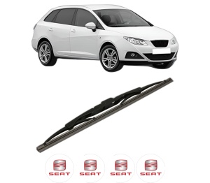 Stergator lamela spate SEAT IBIZA IV ST (6J8, 6P8) din 2010 - 2016, pentru luneta auto, Bosch Twin, din cauciuc siliconat rezistent, 4 Stickere Auto SEAT v27565