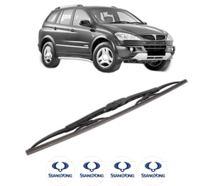Stergator lamela spate SSANGYONG ACTYON I din 2005 - 2013, pentru luneta auto, Bosch Twin, din cauciuc siliconat rezistent, 4 Stickere Auto SSANGYONG v29275