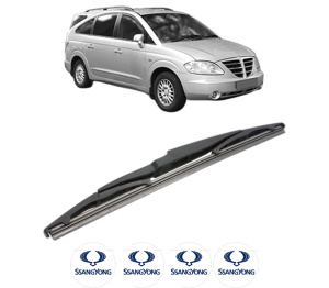 Stergator lamela spate SSANGYONG STAVIC din 2013, pentru luneta auto, Bosch Twin, din cauciuc siliconat rezistent, 4 Stickere Auto SSANGYONG v23695