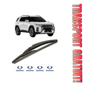 Stergator lamela spate SSANGYONG TORRES (J100) din 2022, pentru luneta auto, Bosch Twin, din cauciuc siliconat rezistent, 4 Stickere Auto SSANGYONG