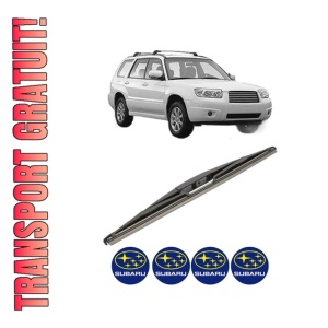 Stergator lamela spate SUBARU FORESTER (SH_) din 2008 - 2013, pentru luneta auto, Valeo Silencio, din cauciuc siliconat rezistent, 4 Stickere Auto SUBARU