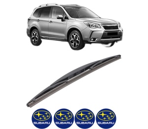Stergator lamela spate SUBARU FORESTER (SJ_) din 2012, pentru luneta auto, Bosch Twin, din cauciuc siliconat rezistent, 4 Stickere Auto SUBARU v24600
