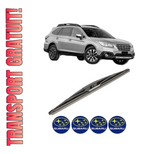 Stergator lamela spate SUBARU OUTBACK (BS) din 2015, pentru luneta auto, Valeo Silencio, din cauciuc siliconat rezistent, 4 Stickere Auto SUBARU - Img 1