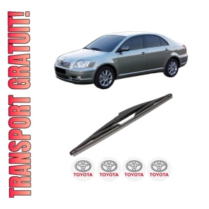 Stergator lamela spate TOYOTA AVENSIS (_T25_) din 2003 - 2008, pentru luneta auto, Valeo Silencio, din cauciuc siliconat rezistent, 4 Stickere Auto TOYOTA