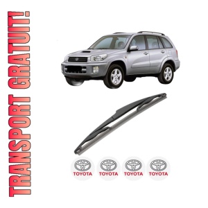 Stergator lamela spate TOYOTA RAV 4 II (_A2_) din 2000 - 2005, pentru luneta auto, Valeo Silencio, din cauciuc siliconat rezistent, 4 Stickere Auto TOYOTA