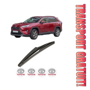 Stergator lamela spate TOYOTA RAV 4 IV (_A4_) din 2012 - 2019, pentru luneta auto, Bosch Twin, din cauciuc siliconat rezistent, 4 Stickere Auto TOYOTA