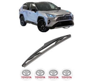 Stergator lamela spate TOYOTA RAV 4 V VAN (_A5_, _H5_) din 2018, pentru luneta auto, Valeo Silencio, din cauciuc siliconat rezistent, 4 Stickere Auto TOYOTA v17650