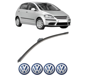 Stergator lamela spate Volkswagen GOLF PLUS V (5M1, 521) din 2004 - 2013, pentru luneta auto, Bosch Aerotwin, din cauciuc siliconat rezistent, 4 Stickere Auto VW v27075