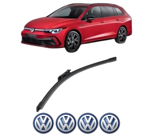 Stergator lamela spate Volkswagen GOLF VIII Variant (CG5, DB5) din 2020 - 2024, pentru luneta auto, Bosch Aerotwin, din cauciuc siliconat rezistent, 4 Stickere Auto VW v22324