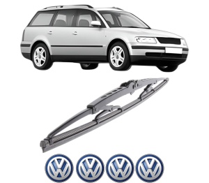 Stergator lamela spate Volkswagen PASSAT B5 Variant (3B5) din 1997 - 2000, pentru luneta auto, Bosch Twin, din cauciuc siliconat rezistent, 4 Stickere Auto VW v33180